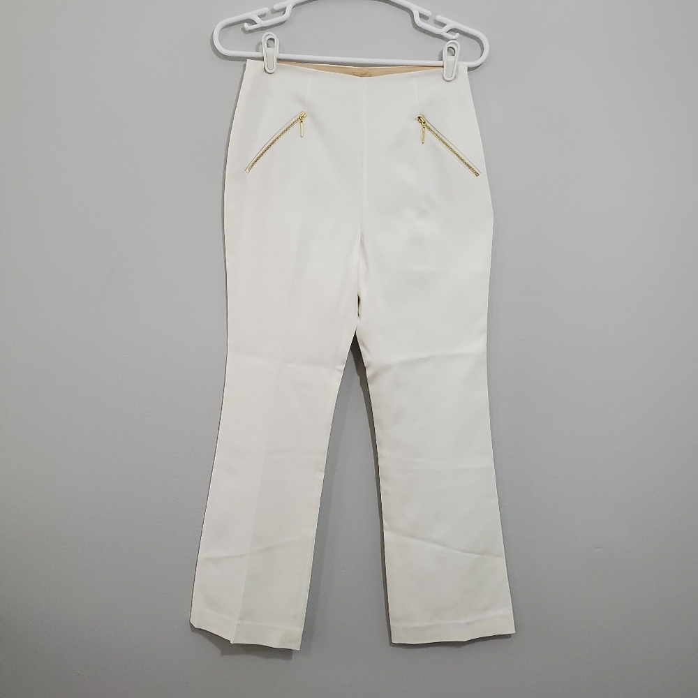 NWT Rachel Zoe Ecru Silk Lined Pants